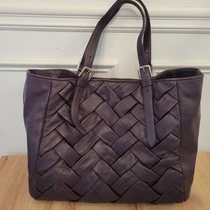 Cole Haan Woven Leather Tote